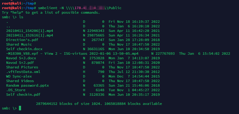 Access the shared File
