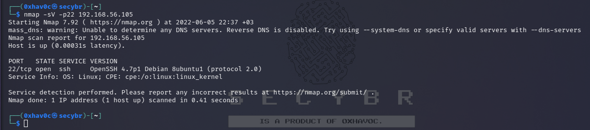 SH Banner Grabbing with nmap banner script
